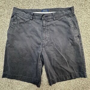 Polo Ralph Lauren Shorts Men's 33 Classic‎ Fit 9" Inseam Chino Navy Blue Golf